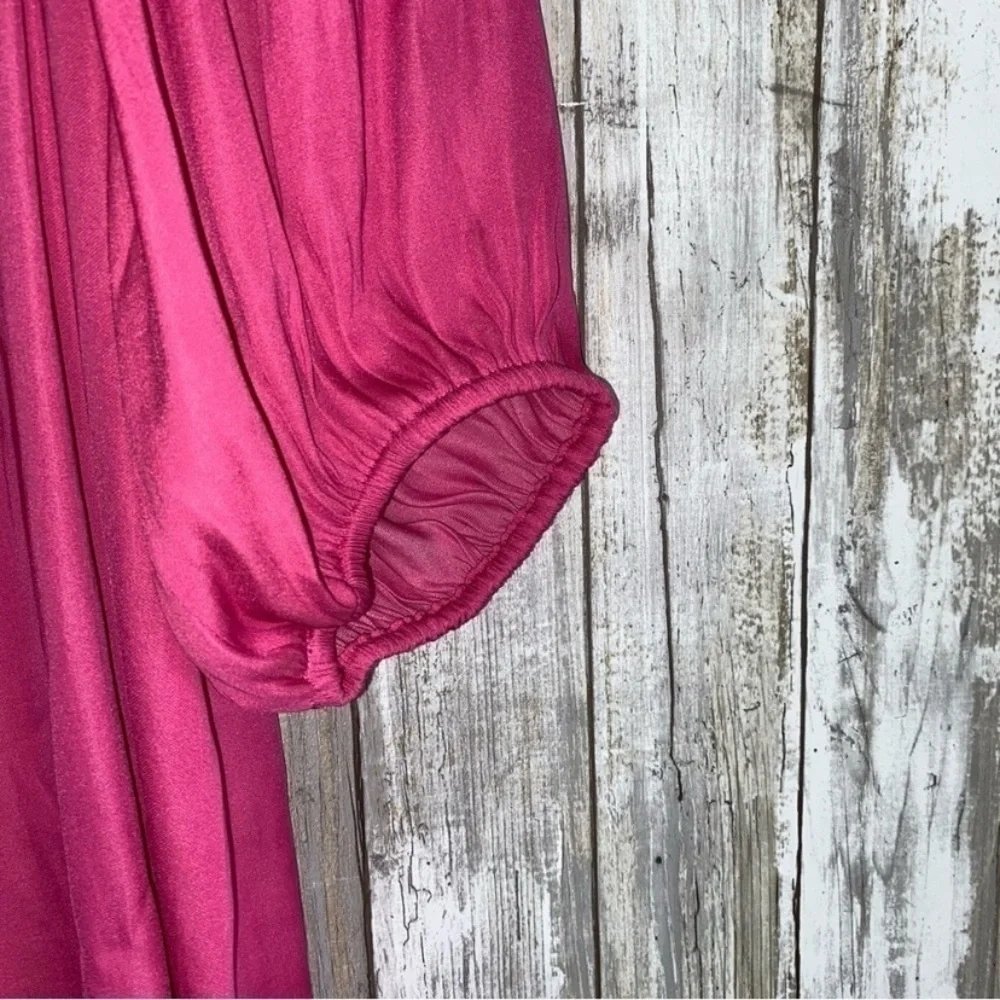 NWT Ann Taylor Pink Button Popover - Picture 3 of 5